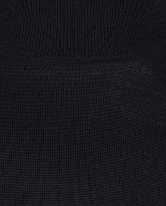 Rollkragenpullover aus Merinowolle | Marineblau