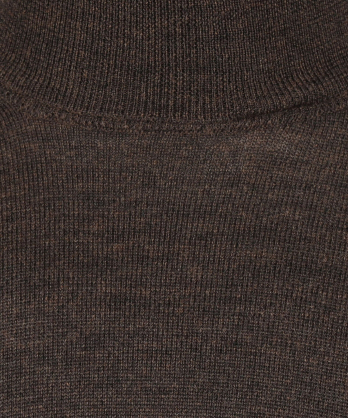 Rollkragenpullover aus Merinowolle | Dunkelbraun