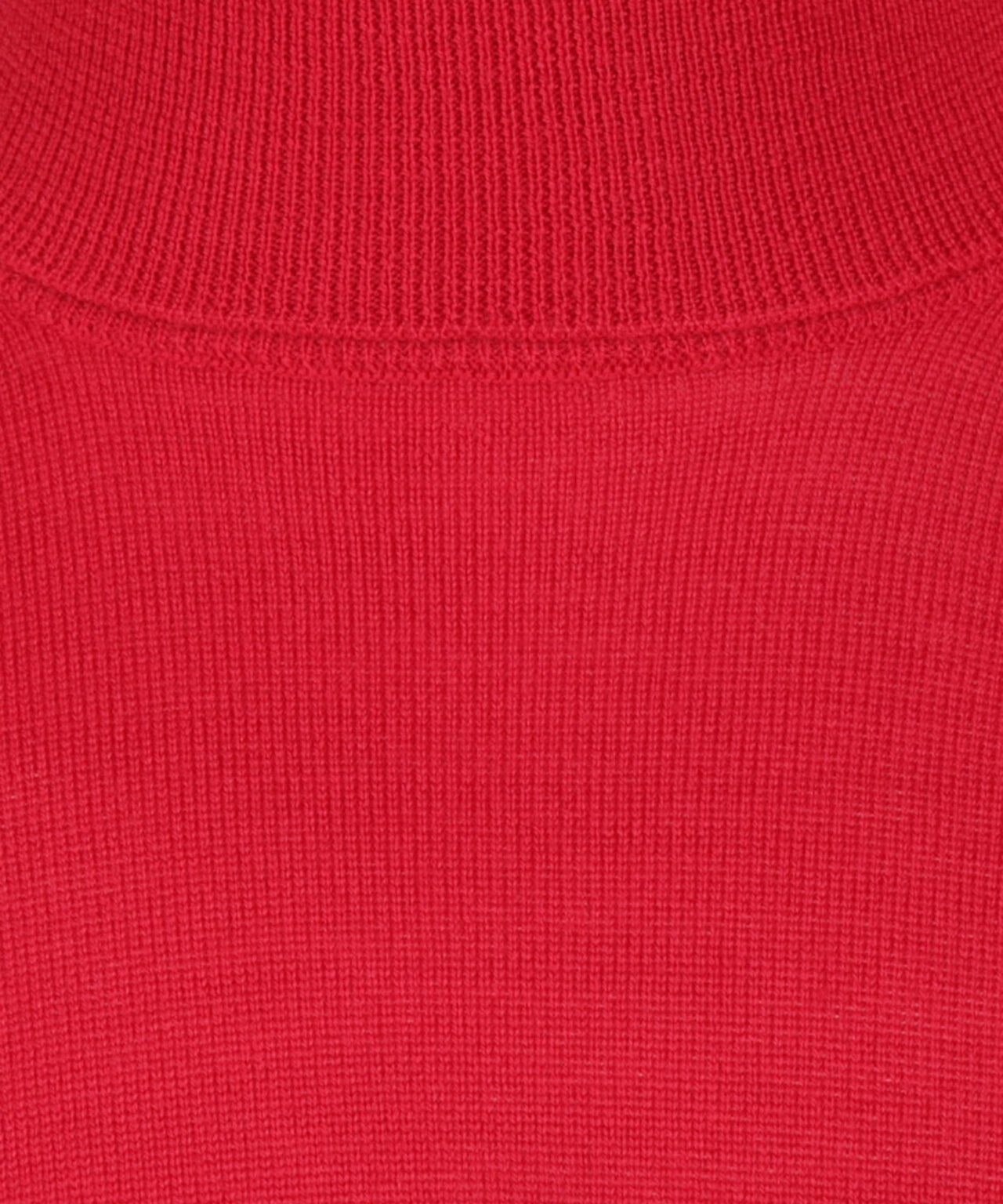 Merino Roll Neck Pullover | Rood