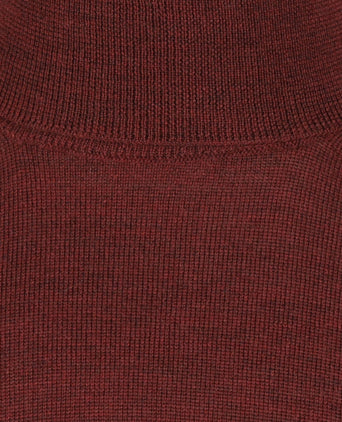 Rollkragenpullover aus Merinowolle | Bordeaux