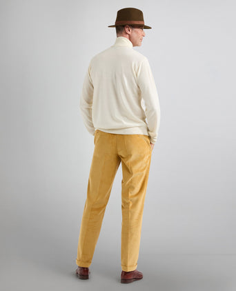 Rollkragenpullover aus Merinowolle | Weiße Wolle