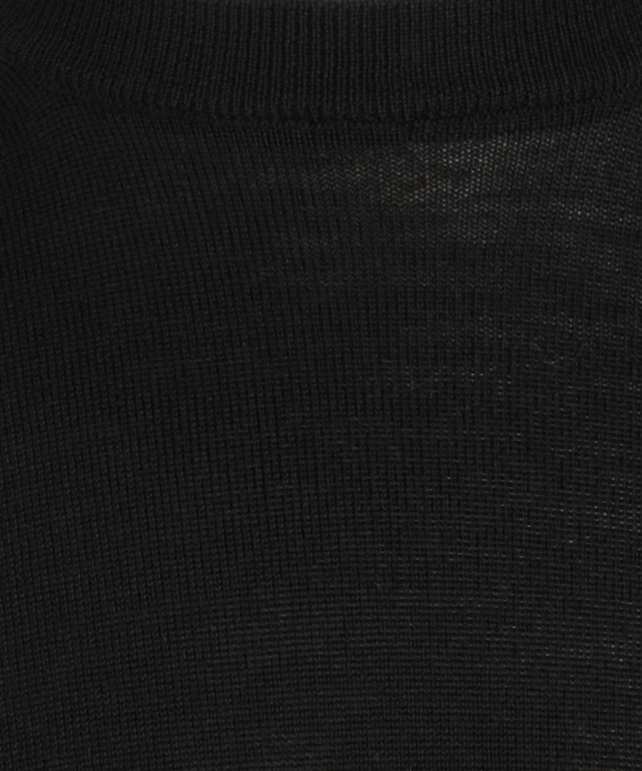 Merinowollpullover mit Rundhalsausschnitt | Schwarz