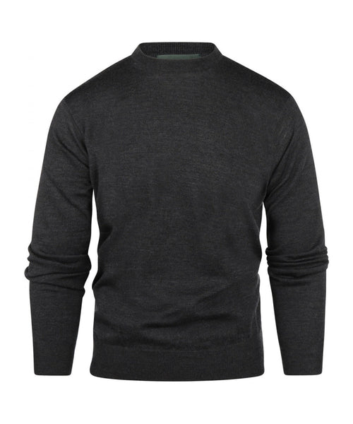 Pullover Merino wol ronde hals | Charcoal