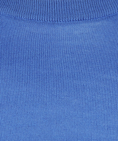 Merinowollpullover mit Rundhalsausschnitt | Blau