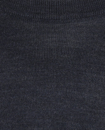 Merinowollpullover mit Rundhalsausschnitt | Blaugrau