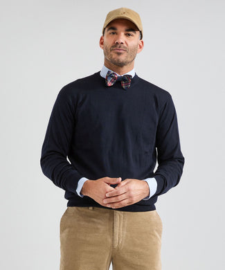 Pullover Merino wol ronde hals | Navy Pullover Merino wol ronde hals | Navy