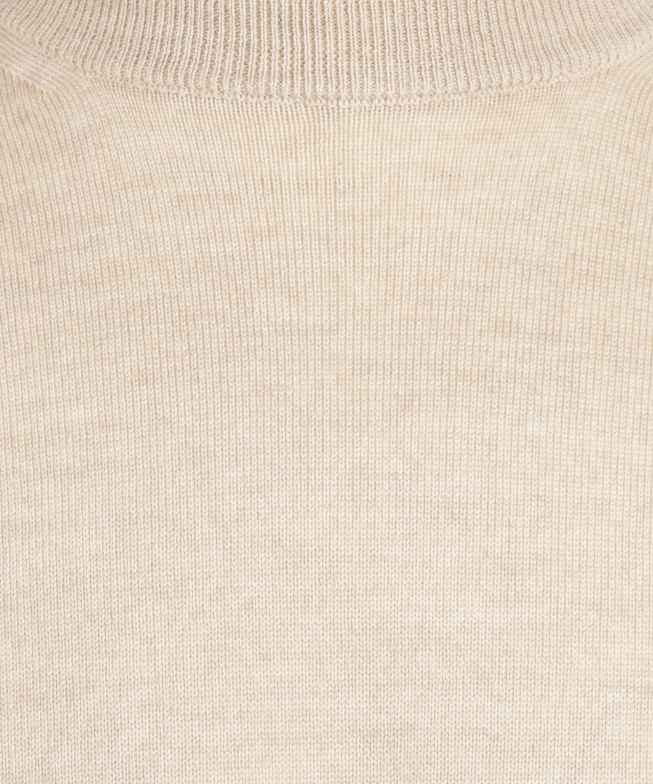 Merinowollpullover mit Rundhalsausschnitt | Beige