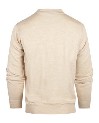 Polo-Pullover aus Merinowolle | Beige