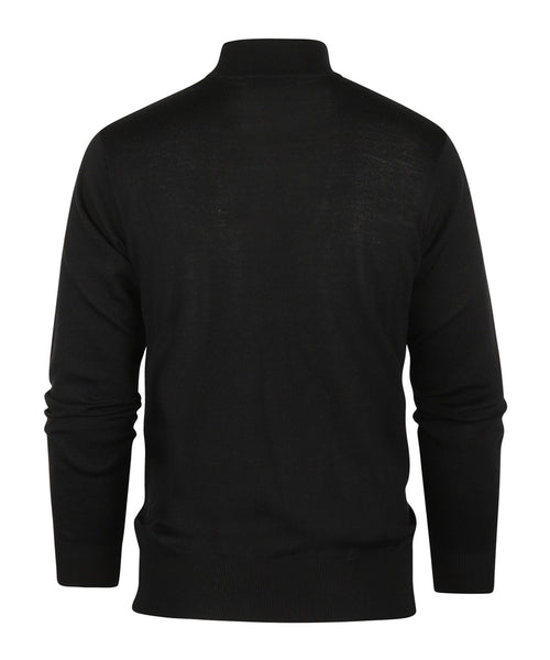 Schildkrötenpullover aus Merinowolle | Schwarz