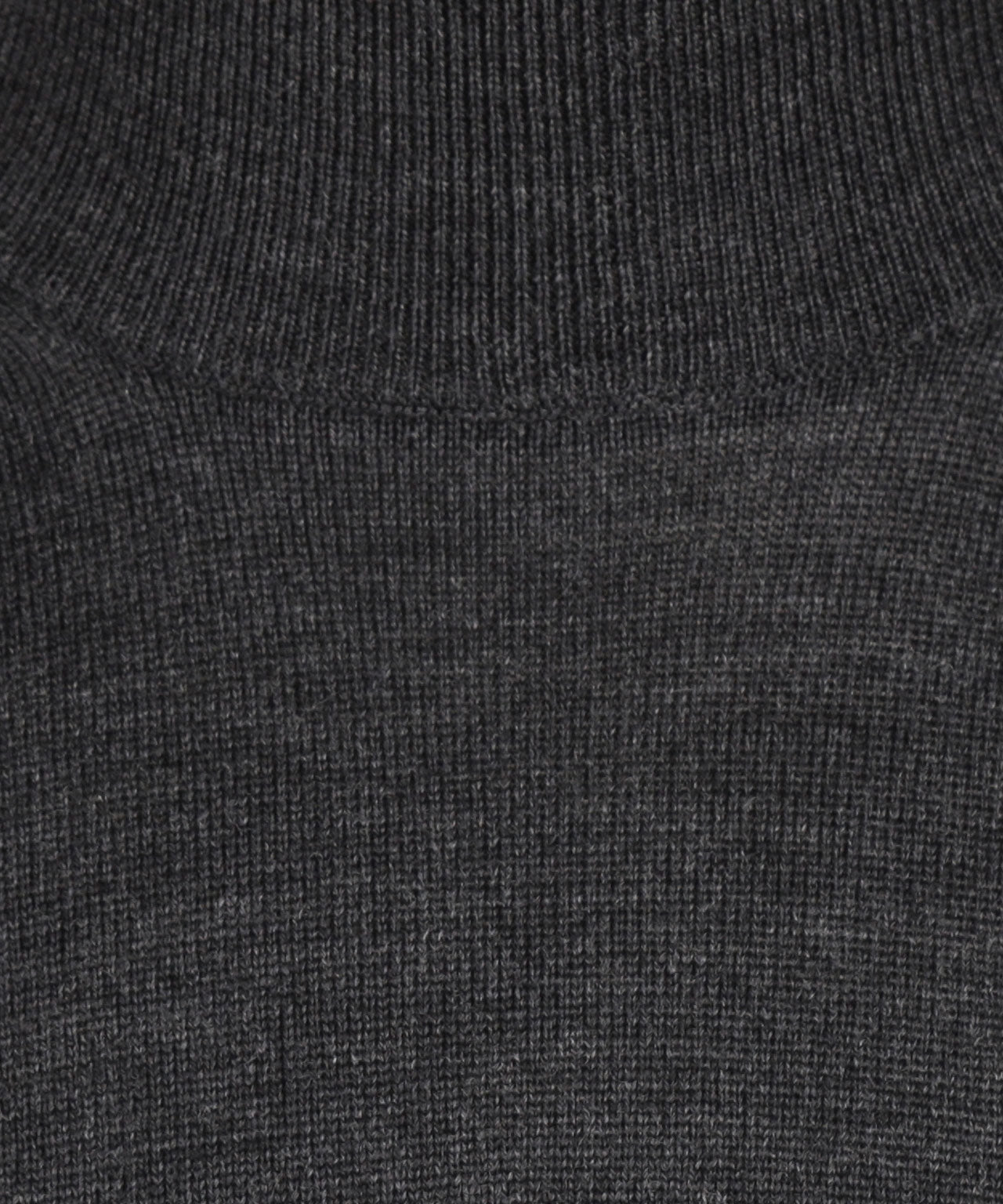 Merino Mock Neck Pullover | Charcoal