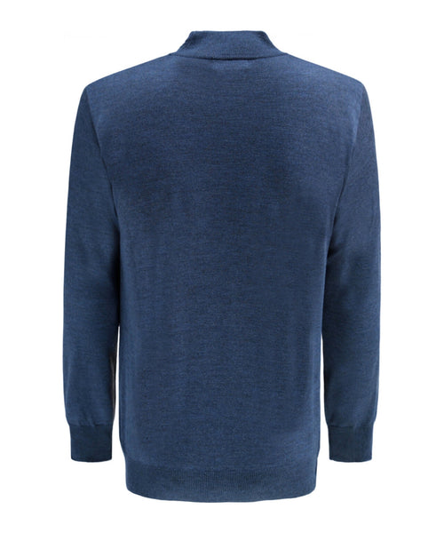 Turtle trui Merino wol | Light Indigo