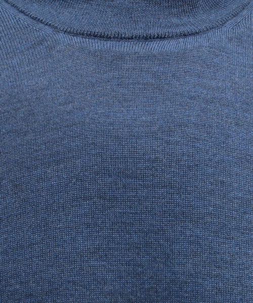 Turtle trui Merino wol | Light Indigo