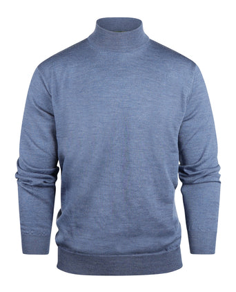 Turtle trui Merino wol | Bleu Mix