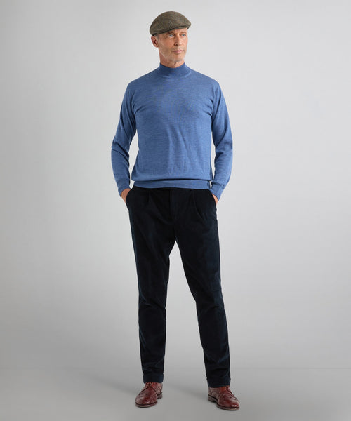 Turtle trui Merino wol | Bleu Mix