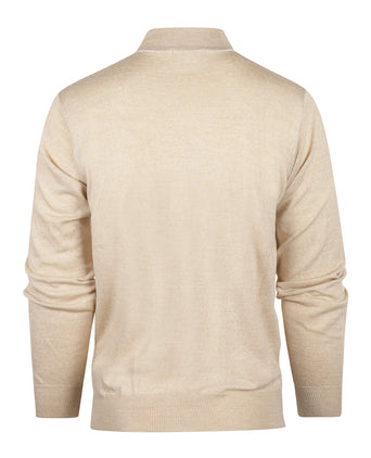 Schildkrötenpullover aus Merinowolle | Beige