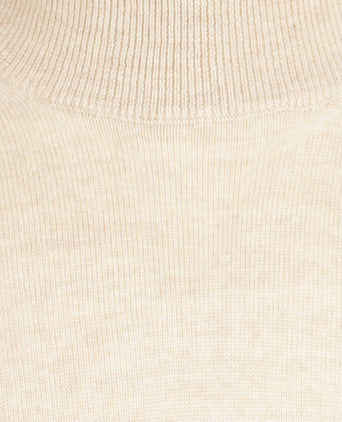 Schildkrötenpullover aus Merinowolle | Beige