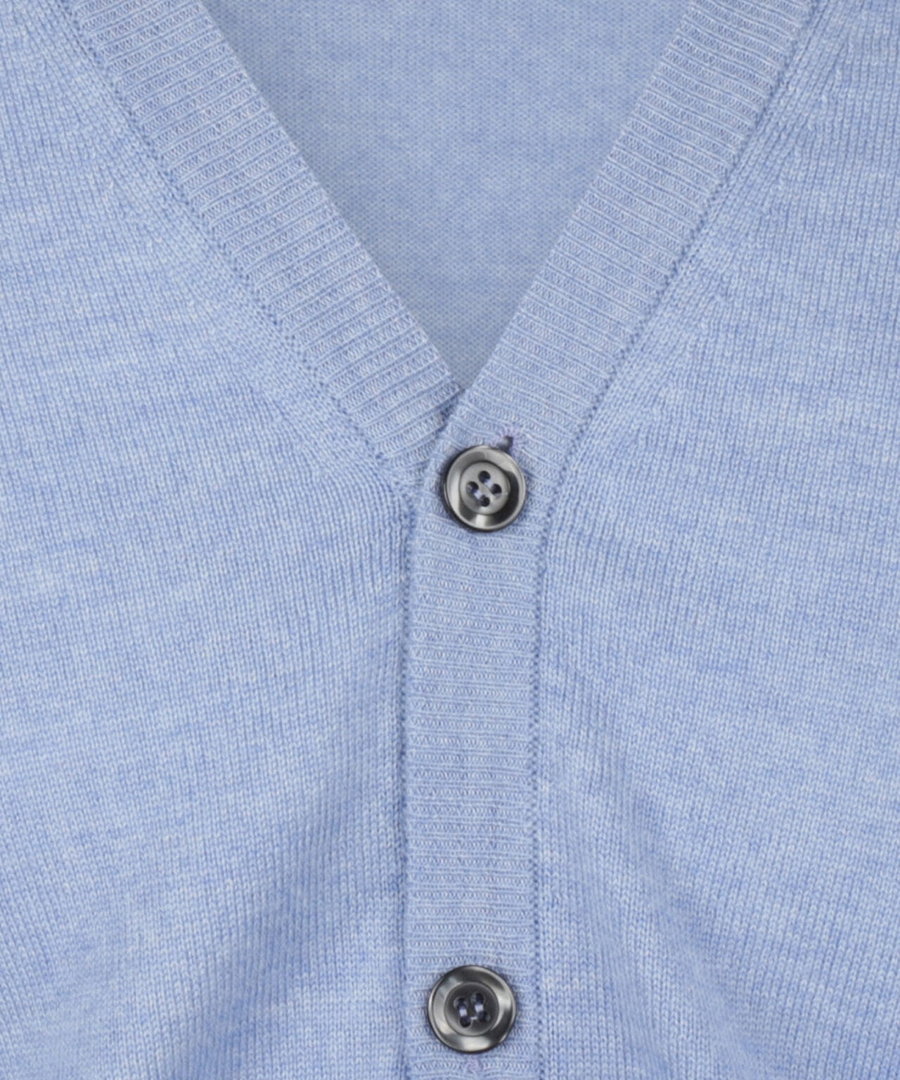 Button Vest fine Merino wool | Light Blue