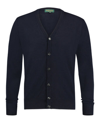 Knoop Vest fijn Merinowol | Navy