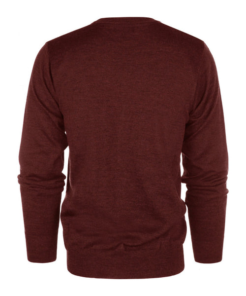 Cardigan mit Knöpfen, feine Merinowolle | Bordeaux