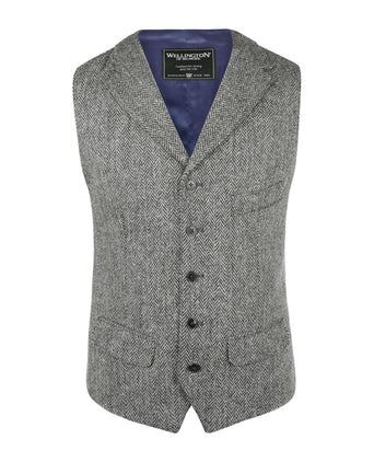 Harris Tweed Gilet | Grijs