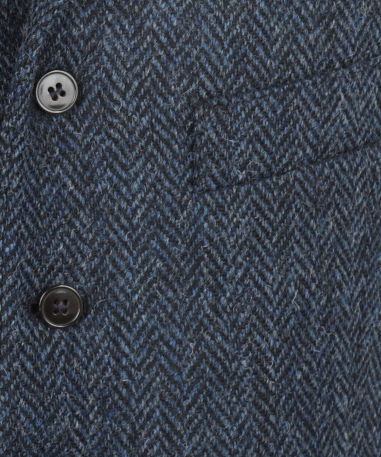 Harris Tweed Gilet | Blue Herringbone