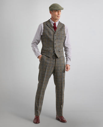 Harris Tweed Gilet | Groen