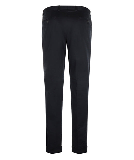 Blackpool-Hose mit Bundfalte und Umschlag | Marineblau