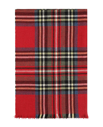 Sjaal lamswol met cashmere | Rood