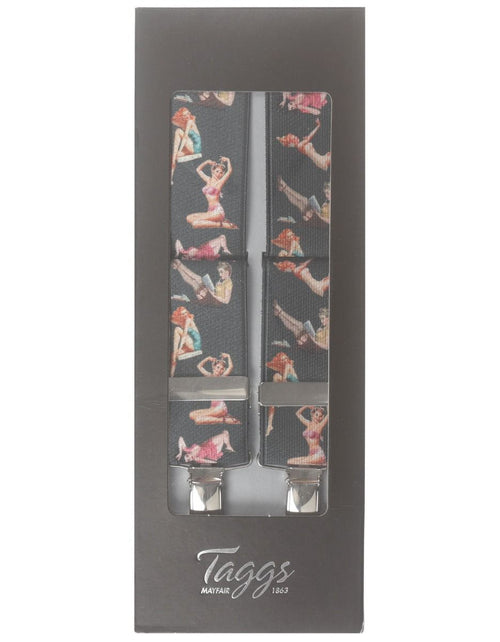 Elastische Hosenträger mit Clips | Schwarz