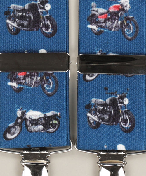 Elastische bretels met clips | Blauw