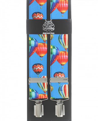 Elastische Hosenträger mit Clips | Blau