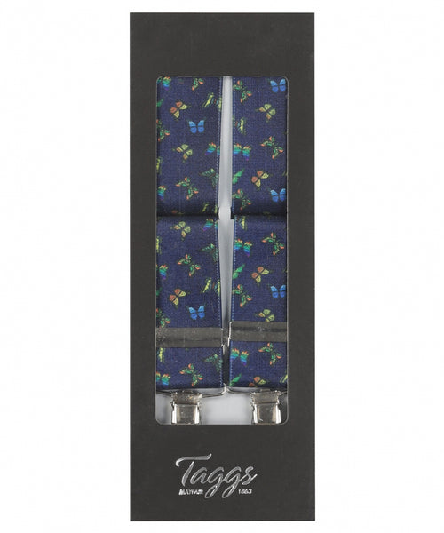 Elastische bretels met clips | Blauw