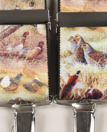 Elastische bretels met clips | Bruin