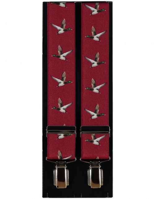 Elastische Hosenträger mit Clips | Rot