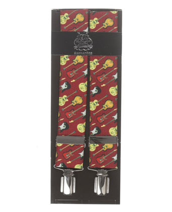 Elastische bretels met clips | Rood