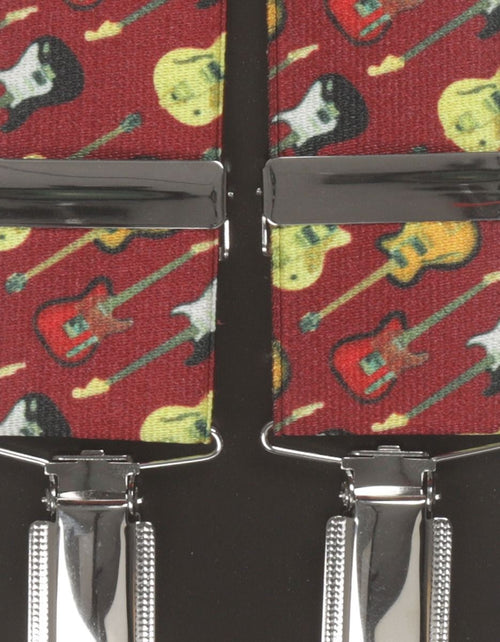 Elastische Hosenträger mit Clips | Rot