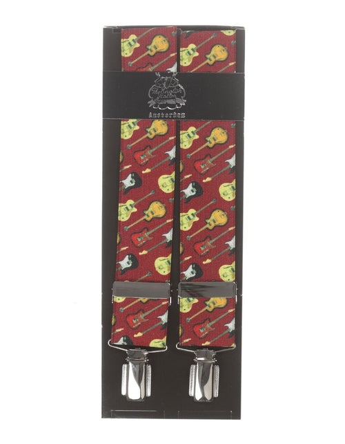 Elastische Hosenträger mit Clips | Rot