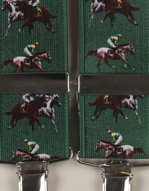 Elastische Hosenträger mit Clips | Armeegrün