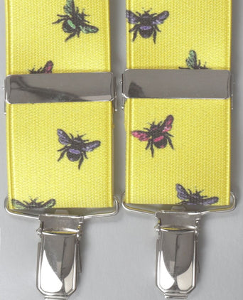 Elastische bretels met clips | Geel