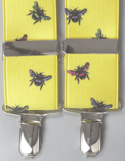 Elastische Hosenträger mit Clips | Gelb