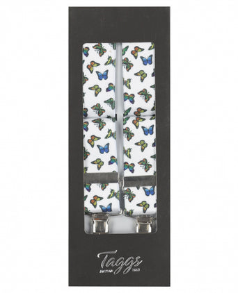 Elastische bretels met clips | Wit