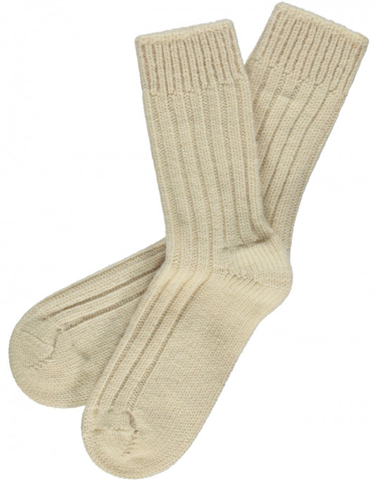 Jacobs Schafsocken für Herren | Weiß