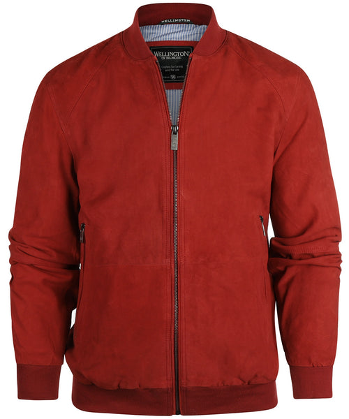 Wildlederjacke Winston | Rot