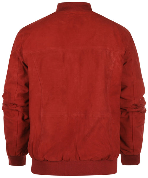 Wildlederjacke Winston | Rot