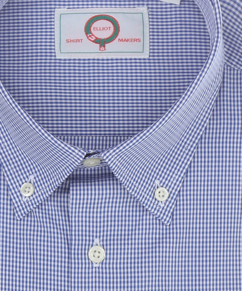 Elliot Hemd, langärmlig, mit Knopfleiste | Blau