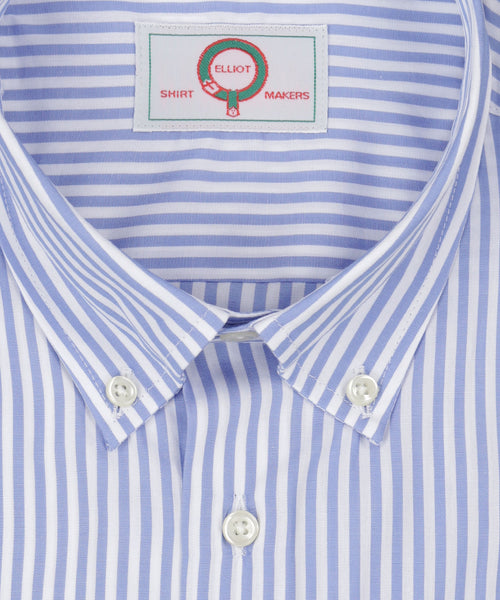 Elliot Hemd, langärmlig, mit Knopfleiste | Blau