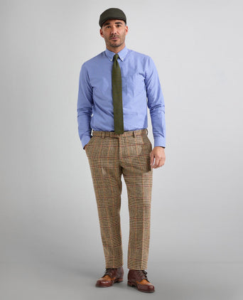 Elliot Hemd, langärmlig, mit Knopfleiste | Blau