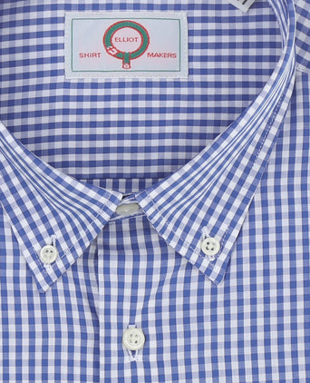 Elliot Hemd, langärmlig, mit Knopfleiste | Blau