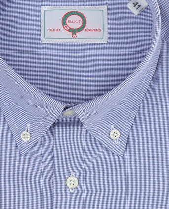 Elliot Hemd, langärmlig, mit Knopfleiste | Blau