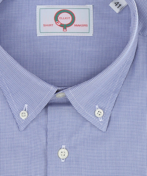Elliot Hemd, langärmlig, mit Knopfleiste | Blau
